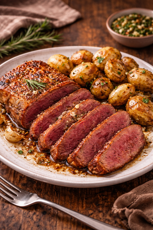 Garlic Butter Cast Iron Picanha Steak